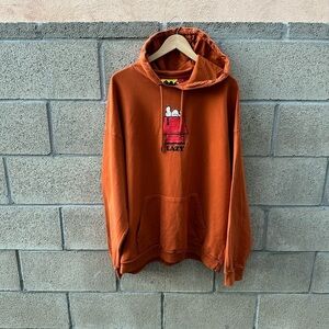 Lazy Oaf x Peanuts Dog House Orange Hoodie Men’s Size M
